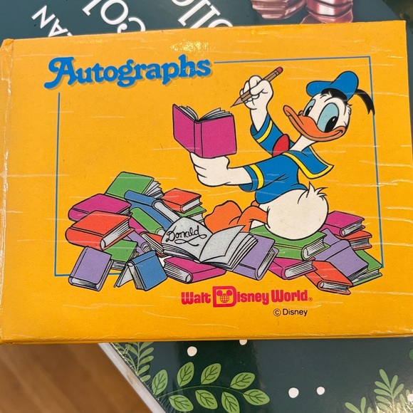 Disney Yellow Autograph Notebook with Donald Duck